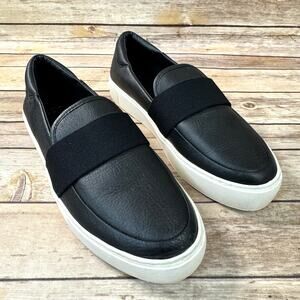 UGG Womens Black Leather Chayze Minimalist Slip On Loafer Sneaker Size 10